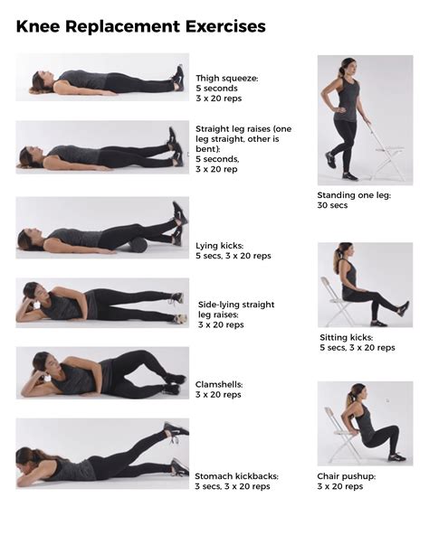 TOTAL KNEE REPLACEMENT EXERCISES .